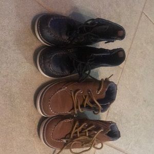 Two pair of old navy boots